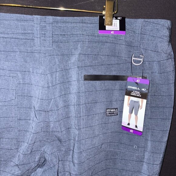 O'NEILL MEN'S CROSSOVER HYBRID SHORTS DARK NAVY, 40W NWT 4 Way Stretch Quick Dry - Picture 7 of 10